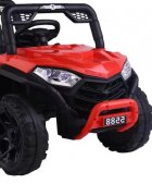Novokids Masinuta electrica pentru copii Buggy Mini UTV cu faruri luminoase telecomanda 3-6 ani max 30 kg 3 viteze Model Offroad Rosu
