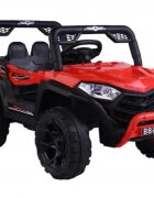 Novokids Masinuta electrica pentru copii Buggy Mini UTV cu faruri luminoase telecomanda 3-6 ani max 30 kg 3 viteze Model Offroad Rosu