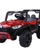 Novokids Masinuta electrica pentru copii Buggy Mini UTV cu faruri luminoase telecomanda 3-6 ani max 30 kg 3 viteze model Offroad Rosu Camuflaj