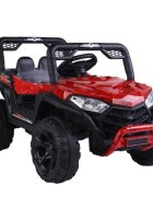 Novokids Masinuta electrica pentru copii Buggy Mini UTV cu faruri luminoase telecomanda 3-6 ani max 30 kg 3 viteze model Offroad Rosu Camuflaj