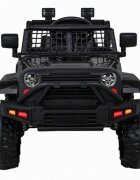 Novokids Masinuta electrica pentru copii Dark Knight Jeep PRO Negru Max 30 kg melodii si lumini 12V 2 viteze