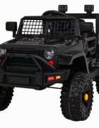 Novokids Masinuta electrica pentru copii Dark Knight Jeep PRO Negru Max 30 kg melodii si lumini 12V 2 viteze