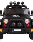 Novokids Masinuta electrica pentru copii Jeep 4x4 Pro Negru acumulator 12V 3-8 ani melodii si lumini 2 viteze greutate admisa 30 kg