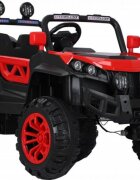 Novokids Masinuta electrica pentru copii M-Buggy UTV Rosu faruri luminoase roti din cauciuc Eva telecomanda maxim 30 kg 12V Mp3USB 2 viteze lungime 138 cm model Offroad