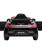 Novokids Masinuta electrica pentru copii Mercedes AMG GTR Negru 12V roti din cauciuc EVA usi cu deschidere 2 viteze 2 motoare 550 W