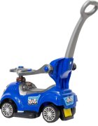 Novokids Masinuta pentru copii BabyCar Albastru cu Melodii Lumini Maner de impins pentru parinti detasabil si bara de protectie Spatiu depozitare Greutate admisa 25 kg