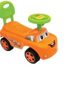 Novokids Masinuta pentru copii Dream Car Portocaliu fara Pedale greutate admisa 25 kg Cu Sunete Spatar de Protectie si Volan