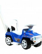 Novokids Masinuta pentru copii My first SUV Car XXL Albastru Lungime 85 cm maner de impins detasabil pentru parinti spatiu pentru depozitare