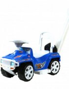 Novokids Masinuta pentru copii My first SUV Car XXL Albastru Lungime 85 cm maner de impins detasabil pentru parinti spatiu pentru depozitare