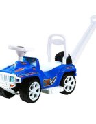 Novokids Masinuta pentru copii My first SUV Car XXL Albastru Lungime 85 cm maner de impins detasabil pentru parinti spatiu pentru depozitare