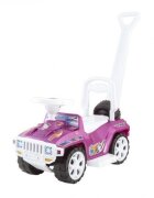 Novokids Masinuta pentru copii My first SUV Car XXL Mov Lungime 85 cm Maner de impins detasabil pentru parinti Spatiu pentru depozitare