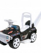 Novokids Masinuta pentru copii My first SUV Car XXL Negru Lungime 85 cm maner de impins detasabil pentru parinti spatiu pentru depozitare