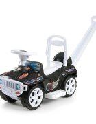 Novokids Masinuta pentru copii My first SUV Car XXL Negru Lungime 85 cm maner de impins detasabil pentru parinti spatiu pentru depozitare