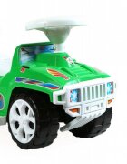 Novokids Masinuta pentru copii My first SUV Car XXL Verde Lungime 85 cm Maner de impins detasabil pentru parinti Spatiu pentru depozitare