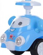 Novokids Masinuta pentru copii Super Happy Car Albastru fara pedale cu melodii si sunete greutate suportata 25 kg
