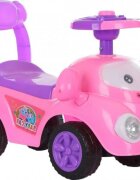 Novokids Masinuta pentru copii Super Happy Car Roz fara pedale cu melodii si sunete greutate suportata 25 kg