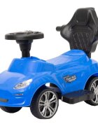 Novokids Masinuta pentru copii Top Racer Albastru fara pedale cu melodii si lumini maner de impins detasabil