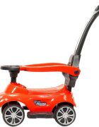 Novokids Masinuta pentru copii Top Racer Rosu fara pedale cu melodii si lumini maner de impins detasabil