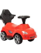 Novokids Masinuta pentru copii Top Racer Rosu fara pedale cu melodii si lumini maner de impins detasabil