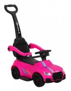 Novokids Masinuta pentru copii Victory Car Roz fara pedale cu melodii si lumini maner detasabil greutate suportata 25 kg