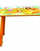 Novokids Masuta copii din MDF cu doua scaune My first table dimensiuni 59X39X40 suprafata lucioasa Portocaliu