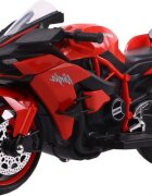 Novokids Motocicleta electrica pentru copii Ninja Premium Motocross Rosu viteza din maner maxim 30 kg melodii si lumini Led bluetooth roti ajutatoare