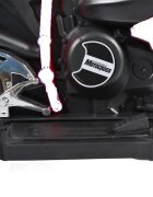 Novokids Motocicleta electrica pentru copii Ninja Trio Motocross Alb maxim 30 kg melodii si lumini Led bluetooth 3 roti