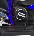 Novokids Motocicleta electrica pentru copii Ninja Trio Motocross Albastru maxim 30 kg melodii si lumini Led bluetooth 3 roti