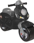 Novokids Motocicleta pentru copii Vespa Scooter Mini Negru fara pedale greutate suportata 30 kg roti late stabilitate mare