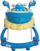 Novokids Premergator pentru copii Ratusca Albastru Reglabil in 3 Trepte Pliabil 8 Roti Cu Melodii