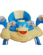 Novokids Premergator pentru copii Ratusca Albastru Reglabil in 3 Trepte Pliabil 8 Roti Cu Melodii