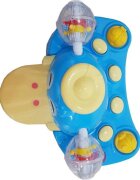 Novokids Premergator pentru copii Ratusca Albastru Reglabil in 3 Trepte Pliabil 8 Roti Cu Melodii