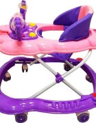 Novokids Premergator reglabil in 2 trepte Baby C Mov Ratusca cu melodii roti silentioase din silicon pliabil