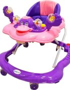 Novokids Premergator reglabil in 2 trepte Baby C Mov Ratusca cu melodii roti silentioase din silicon pliabil