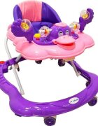 Novokids Premergator reglabil in 2 trepte Baby C Mov Ratusca cu melodii roti silentioase din silicon pliabil