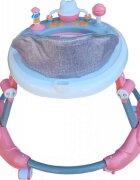 Novokids Premergator reglabil in 6 trepte de inaltime Little Kitty Roz cu melodii pliabil greutate admisa 20 kg roti silentioase