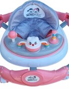 Novokids Premergator reglabil in 6 trepte de inaltime Little Kitty Roz cu melodii pliabil greutate admisa 20 kg roti silentioase