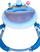Novokids Premergator reglabil in 6 trepte de inaltime Little Kitty Verde Turquoise cu melodii pliabil greutate admisa 20 kg roti silentioase