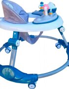 Novokids Premergator reglabil in 6 trepte de inaltime Little Kitty Verde Turquoise cu melodii pliabil greutate admisa 20 kg roti silentioase