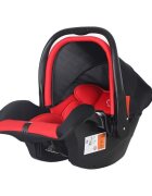 Novokids Scaun auto Safety Shell PRO Rosu Omologare R-129 i-Size Maner reglabil Captuseala confortabila Sistem de prindere in 5 puncte Greutate admisa 13 kg