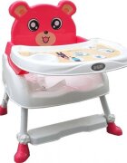 Novokids Scaun de masa pentru copii Teddy Bear Roz 3 in 1 transformabil in scaunel copii functie inaltator scaun 2 trepte de inaltime sezut confortabil masuta detasabila