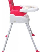 Novokids Scaun de masa pentru copii Teddy Bear Roz 3 in 1 transformabil in scaunel copii functie inaltator scaun 2 trepte de inaltime sezut confortabil masuta detasabila