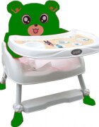 Novokids Scaun de masa pentru copii Teddy Bear Verde 3 in 1 transformabil in scaunel copii functie inaltator scaun 2 trepte de inaltime sezut confortabil masuta detasabila