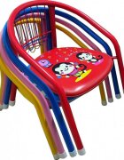 Novokids Set 4 scaune metalice pentru copii Little Chair Multicolor Sezut moale cu sunete Pentru interior si exterior Dimensiuni 36x36x34 cm Vopsea lucioasa