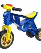 Novokids Tricicleta pentru copii EVO Balance Bike Albastru fara pedale 3 roti claxon greutate admisa 30 Kg