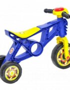 Novokids Tricicleta pentru copii EVO Balance Bike Albastru fara pedale 3 roti claxon greutate admisa 30 Kg