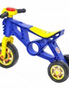 Novokids Tricicleta pentru copii EVO Balance Bike Albastru fara pedale 3 roti claxon greutate admisa 30 Kg