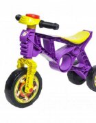 Novokids Tricicleta pentru copii EVO Balance Bike Mov fara pedale 3 roti claxon greutate admisa 30 Kg