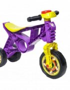 Novokids Tricicleta pentru copii EVO Balance Bike Mov fara pedale 3 roti claxon greutate admisa 30 Kg
