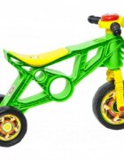 Novokids Tricicleta pentru copii EVO Balance Bike Verde fara pedale 3 roti claxon greutate admisa 30 Kg
